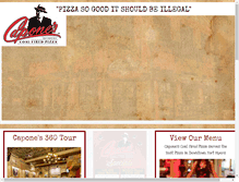 Tablet Screenshot of caponescoalfiredpizza.com